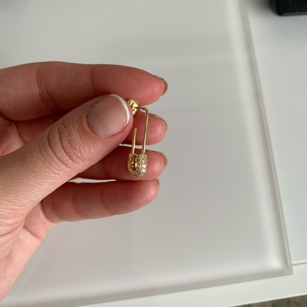 Gold plated silver 925 earrings